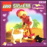 Set LEGO Belville 2858 Girl with Two Cats