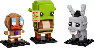 Set  LEGO BrickHeadz 40923 Shrek, Donkey & Gingy Figures