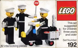 Set LEGO Building Set with People 192 Policemen