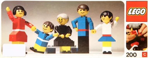 Set LEGO Building Set with People 200 LEGO Family