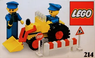 Set LEGO Building Set with People 214 Road repair crew