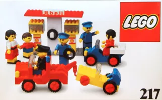 Set LEGO Building Set with People 217 Service Station
