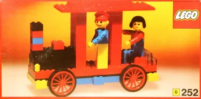 Set LEGO Building Set with People 252 Locomotive with driver and passenger