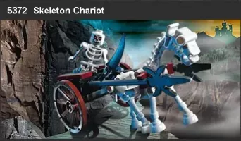Set LEGO Castle 5372 Skeleton Chariot