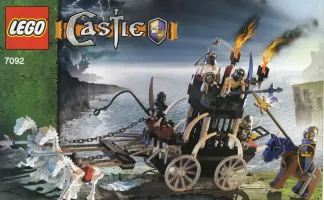 Set LEGO Castle 7092 Skeletons' Prison Carriage