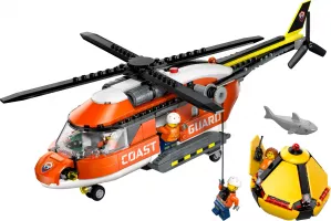 Set  Lego City 60503 L'hélicoptère des garde-côtes