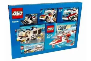 Set LEGO City 66116 City Emergency Service Vehicles (Multipack)