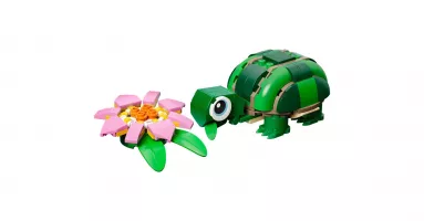 Set  Lego Creator 31377 La tortue et la fleur de nénuphar