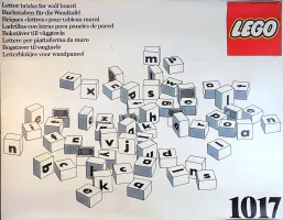 Set LEGO Dacta 1017 Letter Bricks for Wall Board