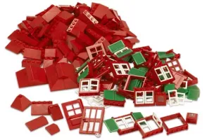Set LEGO Dacta 9243 Doors, Windows and Roof Tiles
