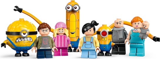 Set LEGO Despicable Me 75583 Minions and Gru's Family Mansion image 4