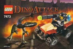 Set LEGO Dino Attack 7473 Steel Sprinter vs. Mutant Lizard