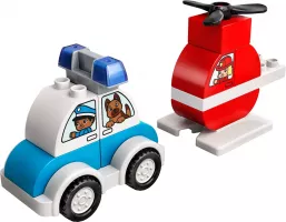 Set LEGO Duplo 10957 Fire Helicopter & Police Car