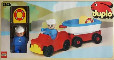 Set LEGO Duplo 2626 Car and Boat Vacation Trailer