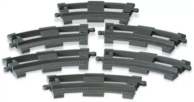 Set LEGO Duplo 2735 Curved Track (Curved Rails)