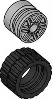 Set LEGO Education 991331 Small Wide Tire & Hub