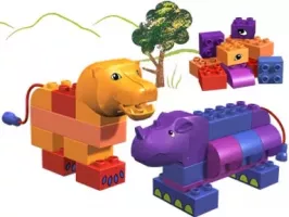 Set LEGO Explore 3514 Rhino and Lion