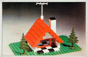 Set LEGO Fabuland 344 Service Station with Billy Goat and Mike Monkey