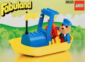Set LEGO Fabuland 3633 Motor Boat with Walter Walrus