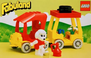 Set LEGO Fabuland 3641 Car and Camper