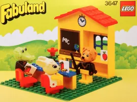 Set LEGO Fabuland 3647 Lionel Lion's Classroom
