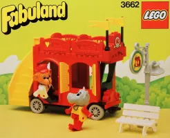 Set LEGO Fabuland 3662 Double-Decker Bus