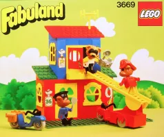 Set LEGO Fabuland 3669 Fire Station