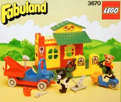 Set LEGO Fabuland 3670 Service Station