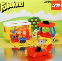 Set LEGO Fabuland 3680 Caravan and Rowboat