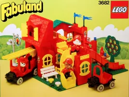 Set LEGO Fabuland 3682 Fire Station