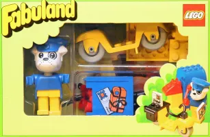 Set LEGO Fabuland 3793 Boris Bulldog and Mailbox