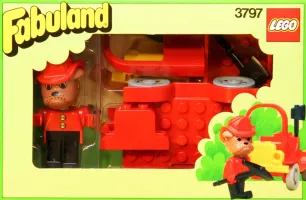 Set LEGO Fabuland 3797 Fire Chief Boris Bulldog