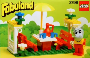 Set LEGO Fabuland 3798 Hannah Hippopotamus on a Picnic