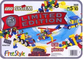 Set LEGO Freestyle 3028 Limited Edition Silver Freestyle Tub