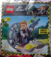 Set LEGO Jurassic World 122220 Owen with Airboat