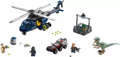 Set LEGO Jurassic World 75928 Blue's Helicopter Pursuit
