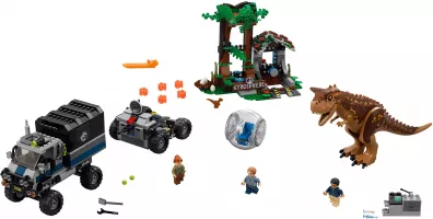 Set LEGO Jurassic World 75929 Carnotaurus Gyrosphere Escape