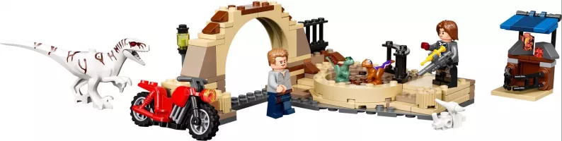 Set LEGO Jurassic World 76945 Atrociraptor Dinosaur: Bike Chase