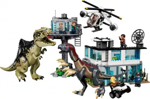 Set LEGO Jurassic World 76949 Giganotosaurus & Therizinosaurus Attack