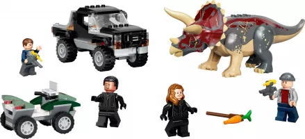 Set LEGO Jurassic World 76950 Triceratops Pickup Truck Ambush