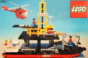 Set  LEGO LEGOLAND 373 Offshore Rig with Fuel Tanker