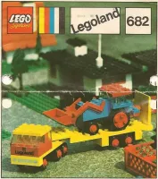 Set  LEGO LEGOLAND 682 Low-Loader and Tractor