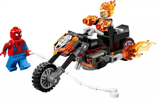 Set  Lego Marvel Super Heroes 76335 Spider-Man et sa moto contre Ghost Rider