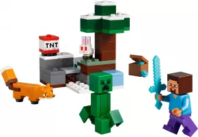 Set  Lego Minecraft 21583 Steve's Taiga Adventure