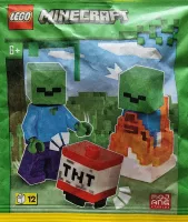 Set  LEGO Minecraft 662403 Zombie with Burning Baby Zombie and TNT