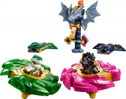 Set  LEGO Ninjago 71875 Le combat de toupies Lloyd contre Ras
