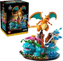 Set  Lego Pokémon 72153 Florizarre, Dracaufeu et Tortank