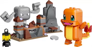 Set LEGO Pokémon 72157 SMART Play: Salamèche et Racaillou, le combat dans la grotte
