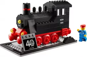 Set LEGO Promotionnel 40370 LEGO Trains 40th Anniversary Set