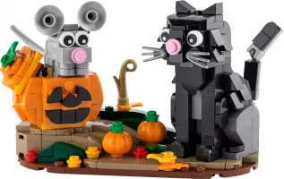 Set  LEGO Saisonnier 40570 Halloween Cat and Mouse